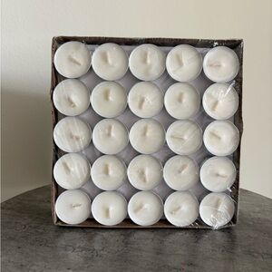 100 Tea Light Candles Unscented Party Event Decorations Unopened Box